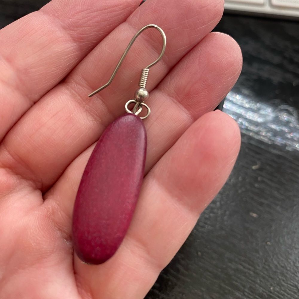 Handmade Dangle Earrings - Picture 3 of 3